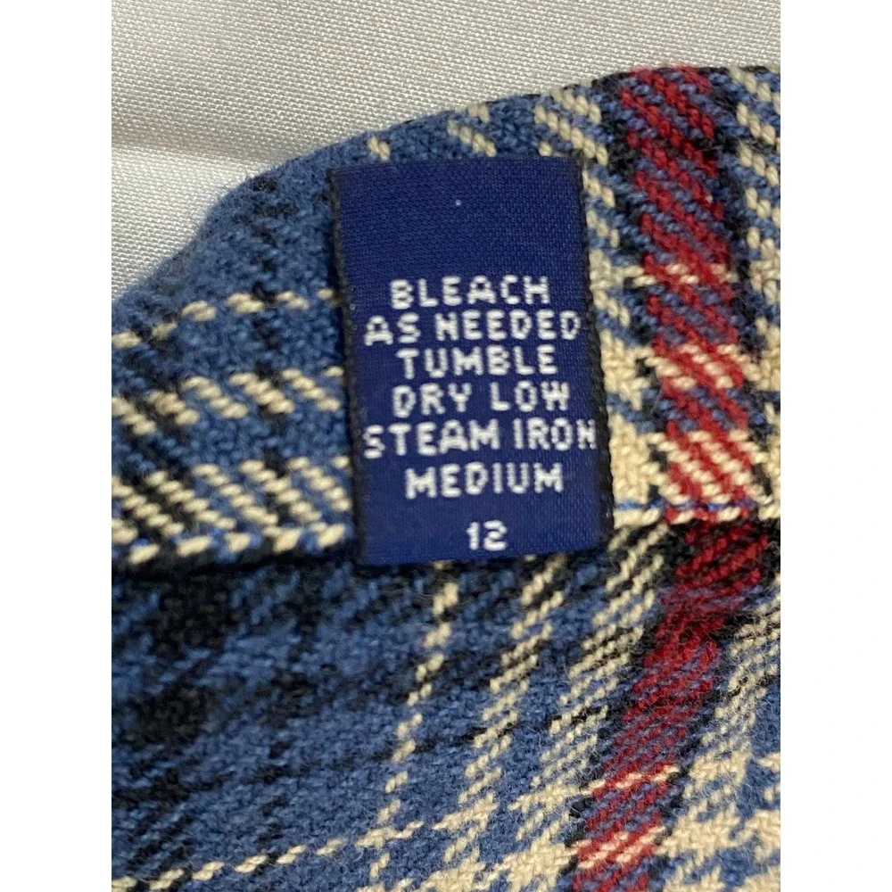VTG Polo Sport Sportsman Ralph Lauren Blue Plaid Flannel Shirt  XXL Heavy Cotton